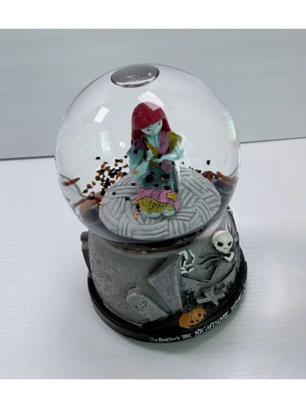 The Nightmare Before Christmas Sally Snow Globe Musical Plays This is Halloween